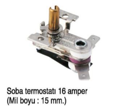 Termostat No:09 Soba 15 MM 16 Amper /4053