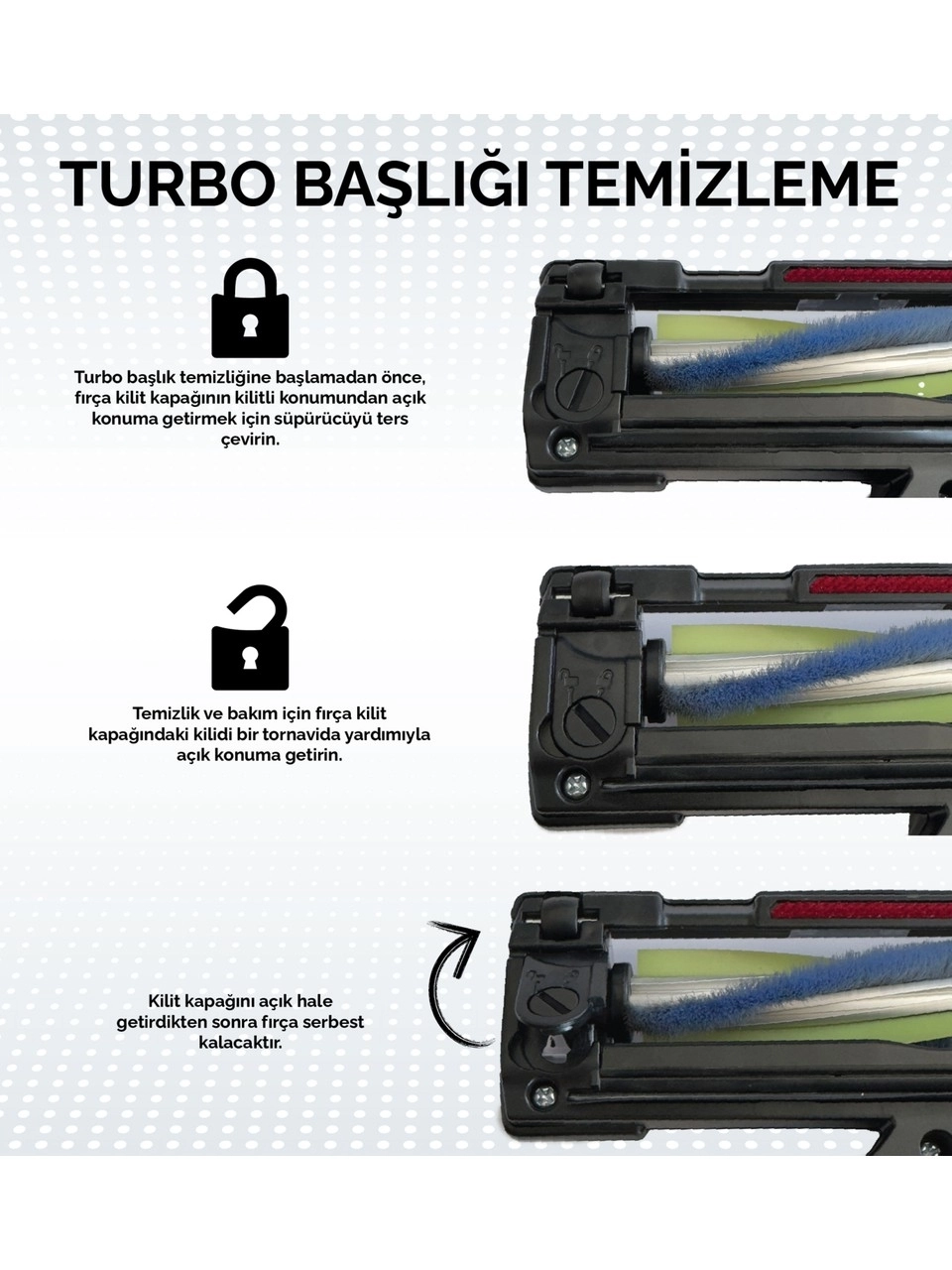 Fantom Siyah Pratik 1200 Pratik S Uyumlu Turbo Başlık( Sert Zemin Turbo Başlık