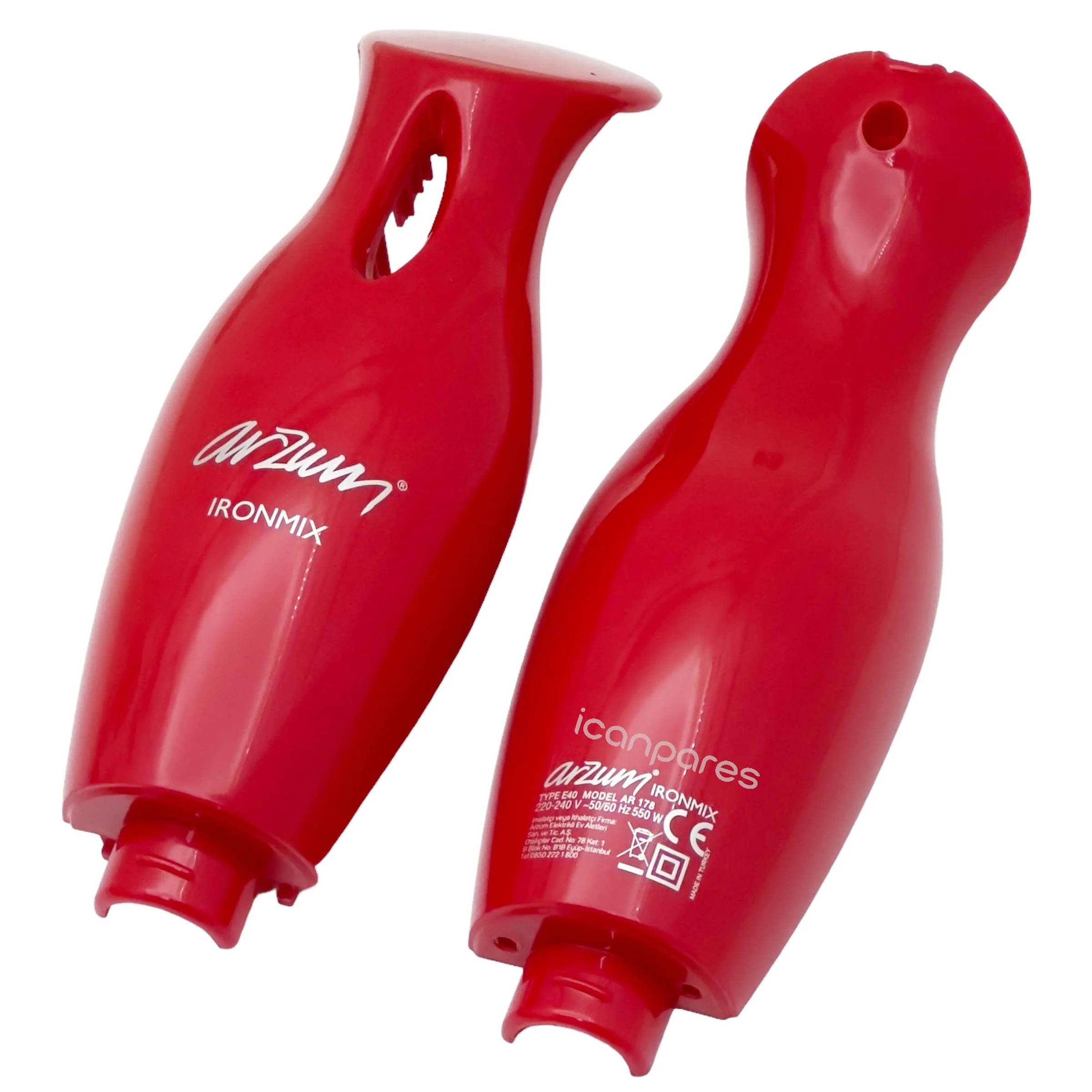 arzum ironmix gövde-Blender Gövde Arz Mixet İronmix Kırmızı - Siyah AR178 