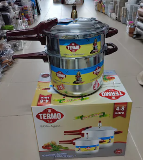 Termo 3 - 6 Litre 2Li Düdüklü Tencere Tek Kapak İki Tencere