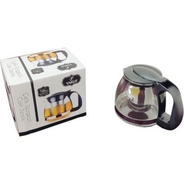 Cam Demlik Çelik Süzgeçli  950 ML