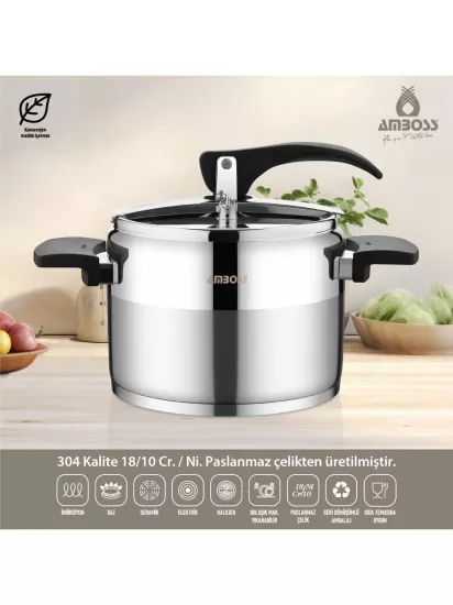 Amboss Enio Klasik Düdüklü Tencere 4 Lt