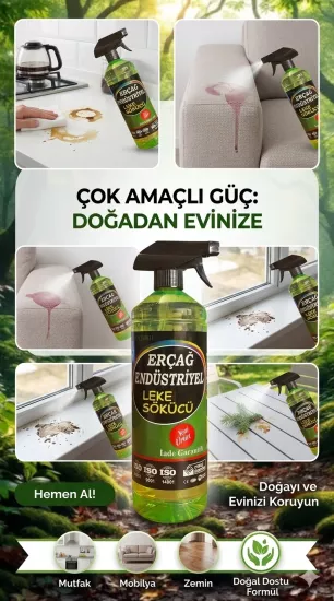 Erçağ endüstriyel Erçağ Endustriyel Temizlik Doğal Formül Genel Temizleyici