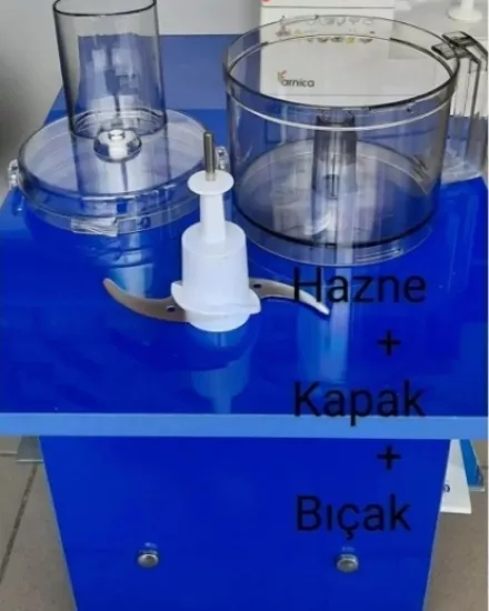 Arnica Arzum Arnica Prokit 444 Uyumlu  Mutfak Robotu Hazne+Kapak+Bıçak 3 lü set