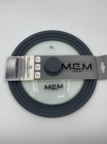 M.C .m Üniversal Cam Tencere Kapaği Ø 24, 26 Ve 28 Kapak, Kademeli Silikon Kenarlı Cam Kapak