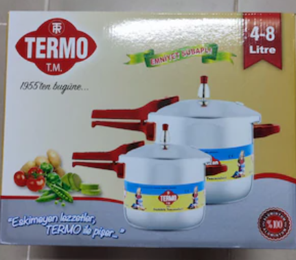 Termo Alüminyum Düdüklü Tencere 8+4 litre