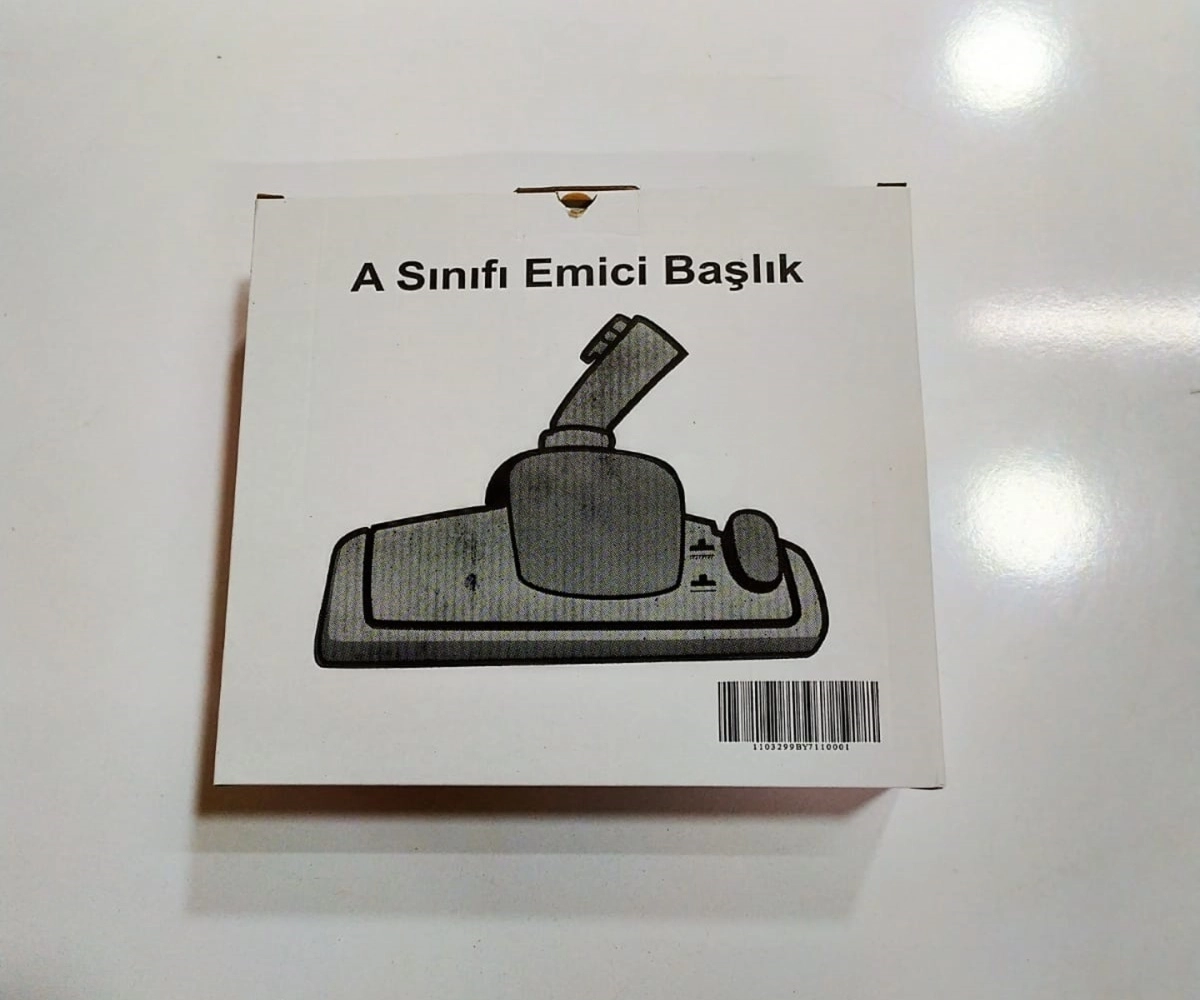 Süpürge Emici Başlık A sınıfı kutulu 